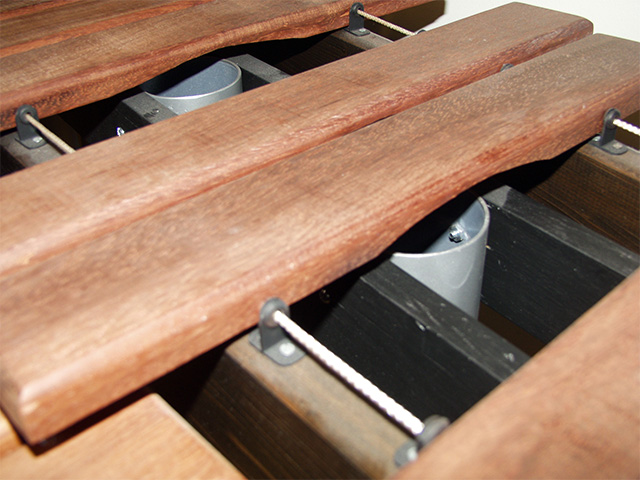 Closeup of the bars