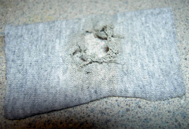 'Bullet' hole