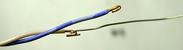 Nichrome looped on wire